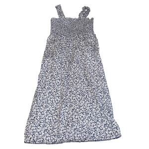 OLD NAVY floral smocked dress size LP LARGE PETITE